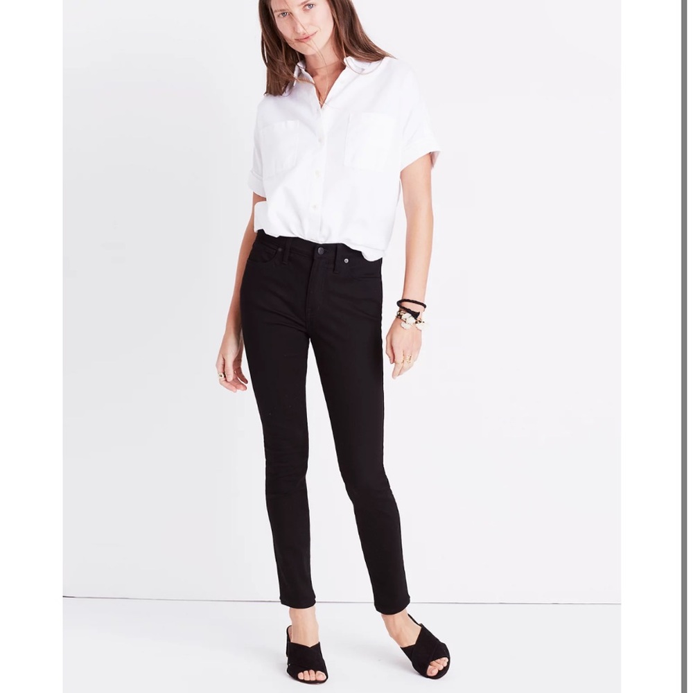 NWT Tall 9" Mid-Rise Skinny Jeans in ISKO Stay Black™